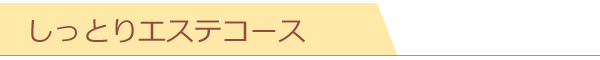 しっとりエステコース